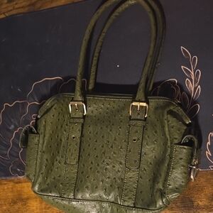 Green Fake Alligator Bag